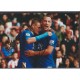 Signed photo of Danny Drinkwater and Jamie Vardy the Leicester City Footballers